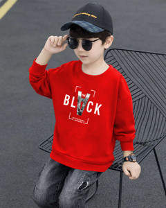 तीसहैक लड़के प्रिंटेड कॉटन ब्लेंड रेगुलर टी शर्ट