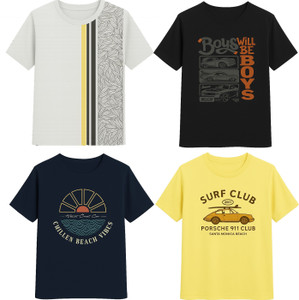 Fashionate World Boys Printed Pure Cotton Regular T Shirt
