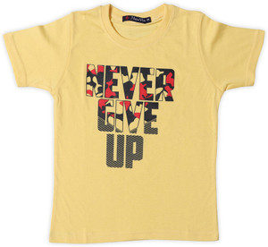 NeuVin Baby Boys & Baby Girls Typography Cotton Blend Regular T Shirt