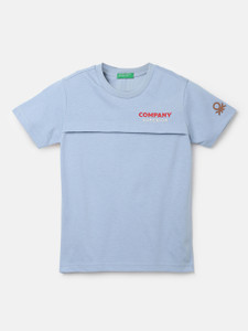 यूनाइटेड कोलर्स ऑफ बेनेटन लड़के Solid Pure Cotton Regular टी शर्ट