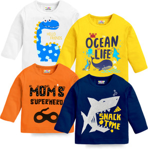 Kuchipoo Baby Boys Printed Cotton Blend Regular T Shirt