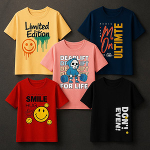 Fashionate World Boys Printed Pure Cotton Regular T Shirt