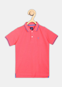 एलन सोल्ली लड़के Solid Pure Cotton Regular टी शर्ट