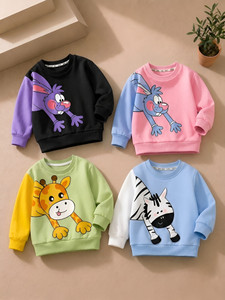 DRUZZEE Boys & Girls Printed Cotton Blend Regular T Shirt