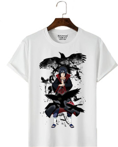 Renowned Printed Men Round Neck White T-Shirt