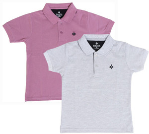 NeuVin Boys Solid Cotton Blend Regular T Shirt