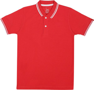 Chilins Boys & Girls Solid Pure Cotton Regular T Shirt