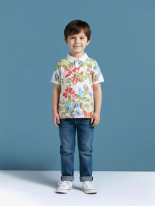 KILLER Boys Printed Pure Cotton Regular T Shirt
