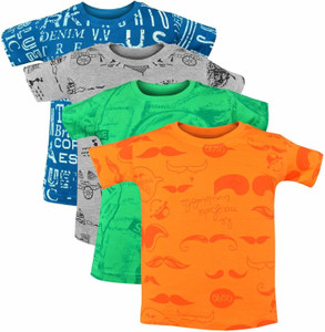 Luke and Lilly Boys Printed Cotton Blend Regular T Shirt