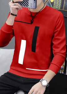 Tees Collection Boys Typography, Printed Cotton Blend Regular T Shirt