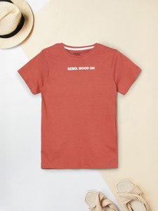MAX Boys Printed Pure Cotton Regular T Shirt