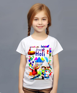 tifti Boys & Girls Graphic Print Polycotton Regular T Shirt
