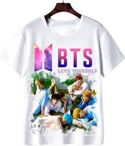 BBZ Boys & Girls Printed Polyester Regular T Shirt