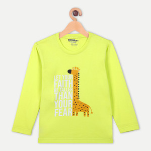Billion Baby Boys Printed Pure Cotton Slim T Shirt