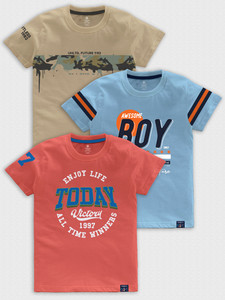 Codez Boys Printed Cotton Blend Regular T Shirt