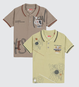 JACKBOY Boys Printed Polycotton Regular T Shirt