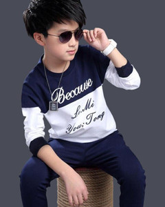 YY CLOTHING Boys & Girls Printed Pure Cotton Regular T Shirt