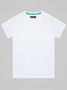 Dechado Boys Solid Pure Cotton Regular T Shirt
