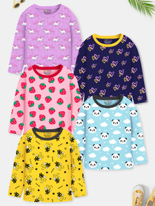 Trampoline Baby Boys & Baby Girls Printed Pure Cotton Regular T Shirt