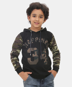 SmartRAHO Boys Typography Cotton Blend Regular T Shirt