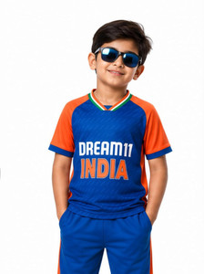 rjm Boys & Girls Printed Polyester Regular T Shirt