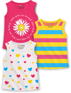 Trampoline Girls Printed Cotton Blend Regular T Shirt