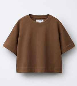 Alan Jones Girls Solid Pure Cotton Oversized T Shirt