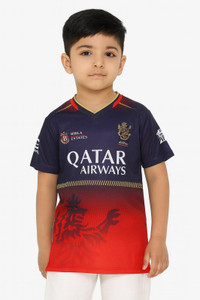 YUTU Boys & Girls Printed Polyester Regular T Shirt