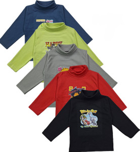 JEEV Baby Boys & Baby Girls Printed Pure Cotton Regular T Shirt