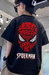 YUGAKNITFASHION Boys Graphic Print Cotton Blend Regular T Shirt