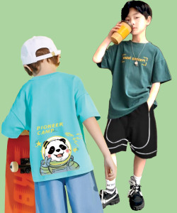 NICK AND JONES Boys Printed Pure Cotton Oversized T Shirt
