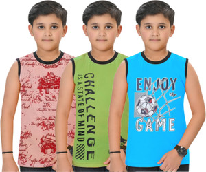 INDIA FASHION FAB Boys Printed Pure Cotton Regular T Shirt