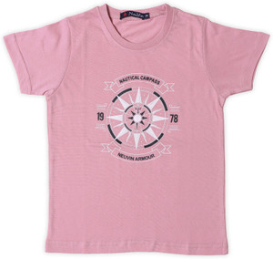 NeuVin Boys Typography Cotton Blend Regular T Shirt