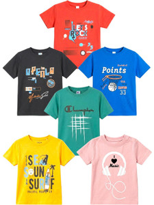 FB GROUP OF COMPANY Baby Boys Printed Cotton Blend Regular T Shirt