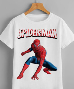 MAADHAV FASHIONS Boys & Girls Typography, Cartoon, Printed, Graphic Print Polyester Regular T Shirt