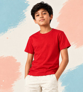 KILLER Boys Solid Pure Cotton Regular T Shirt