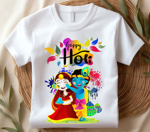 PrintPro Boys & Girls Printed Polyester Regular T Shirt