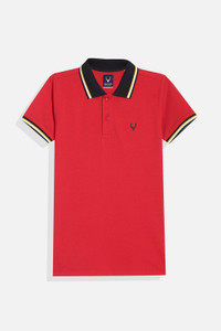 Allen Solly Boys Solid Cotton Blend Regular T Shirt