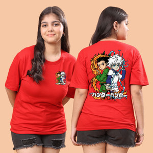 SWIFTLY Girls Printed Pure Cotton Oversized T Shirt