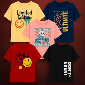 Fashionate World Boys Printed Pure Cotton Regular T Shirt