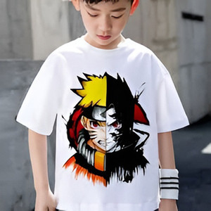 Kalwaria Boys Cartoon, Graphic Print Cotton Blend Regular T Shirt