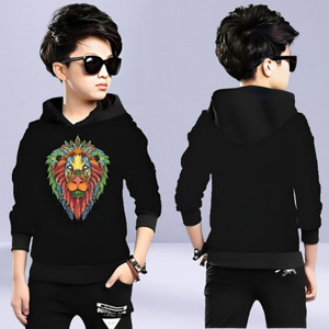 CLOFLIX Boys & Girls Printed Cotton Blend Slim T Shirt