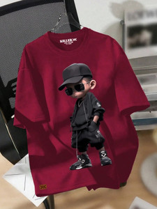 KILLER Boys Graphic Print Pure Cotton Regular T Shirt
