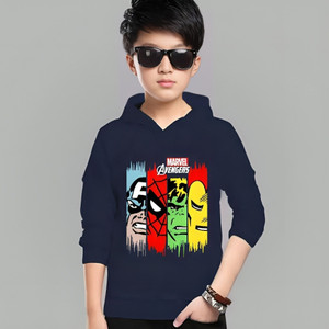 KIDSWING Boys Typography, Printed Cotton Blend Regular T Shirt