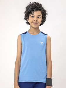 TECHNOSPORT Boys Colorblock Polyester Slim T Shirt