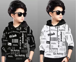 XITEES ज़ीटीज़ लड़के Typography कॉटन ब्लेंड रेगुलर टी शर्ट - Image 4