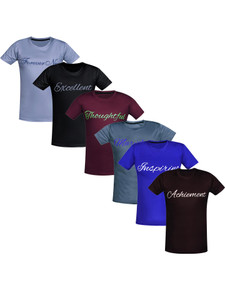 CUTE TREND Boys Printed Polyester Regular T Shirt