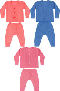 SUPER CLOTHING Top - Pyjama Set For Baby Boys & Baby Girls