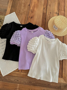 QUITIE Girls Cotton Blend Knit Top