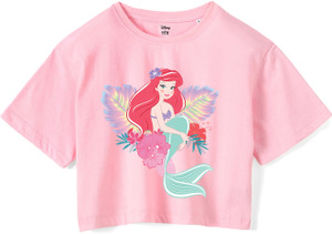 Disney By Wear Your Mind Girls Casual Pure Cotton Crop Top